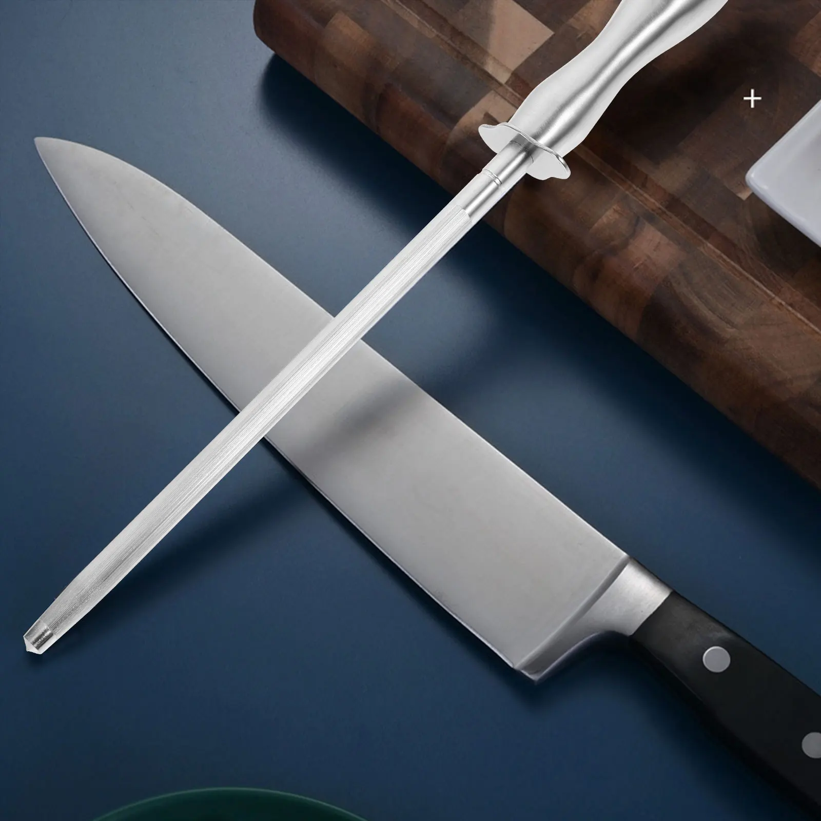 

Handheld Sharpening Rod Portable Kitchen Knife Sharpener Ax Honing Stainless Steel Work Cutter Blade
