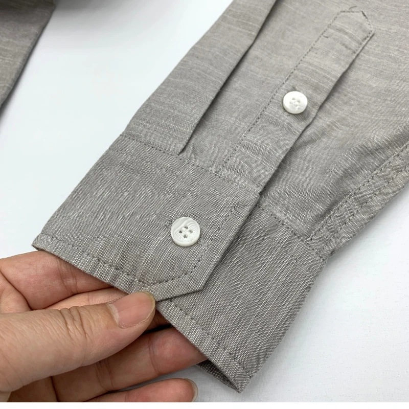 Мужская льняная хлопковая тонкая японская ретро американская простая свободная повседневная рубашка большого размера с длинными рукавами