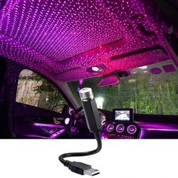 Mini proyector LED de luz nocturna para techo de coche, lámpara de ambiente de galaxia, USB, decorativo, ajustable para decoración de techo de habitación de techo de coche