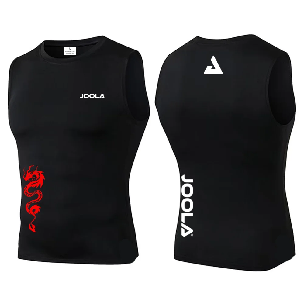 

N JOOLA Men's Compression Tank Top For Gym Bodybuilding Quick Dry Breathable Sleeveless Sports Shirt