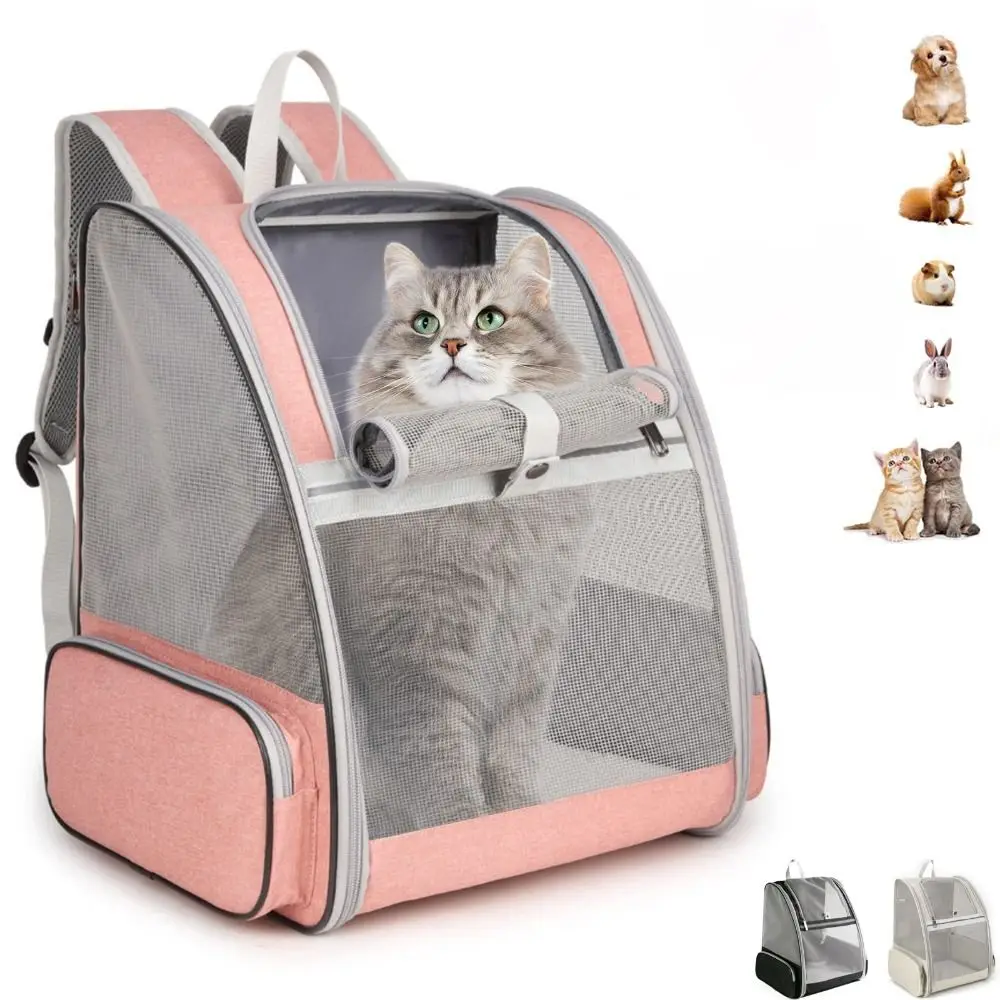 

Новый оксфордский рюкзак-переноска для кошек, дышащая большая вместительная сумка для транспортировки кошек, складная портативная сумка для переноски домашних животных, кошки
