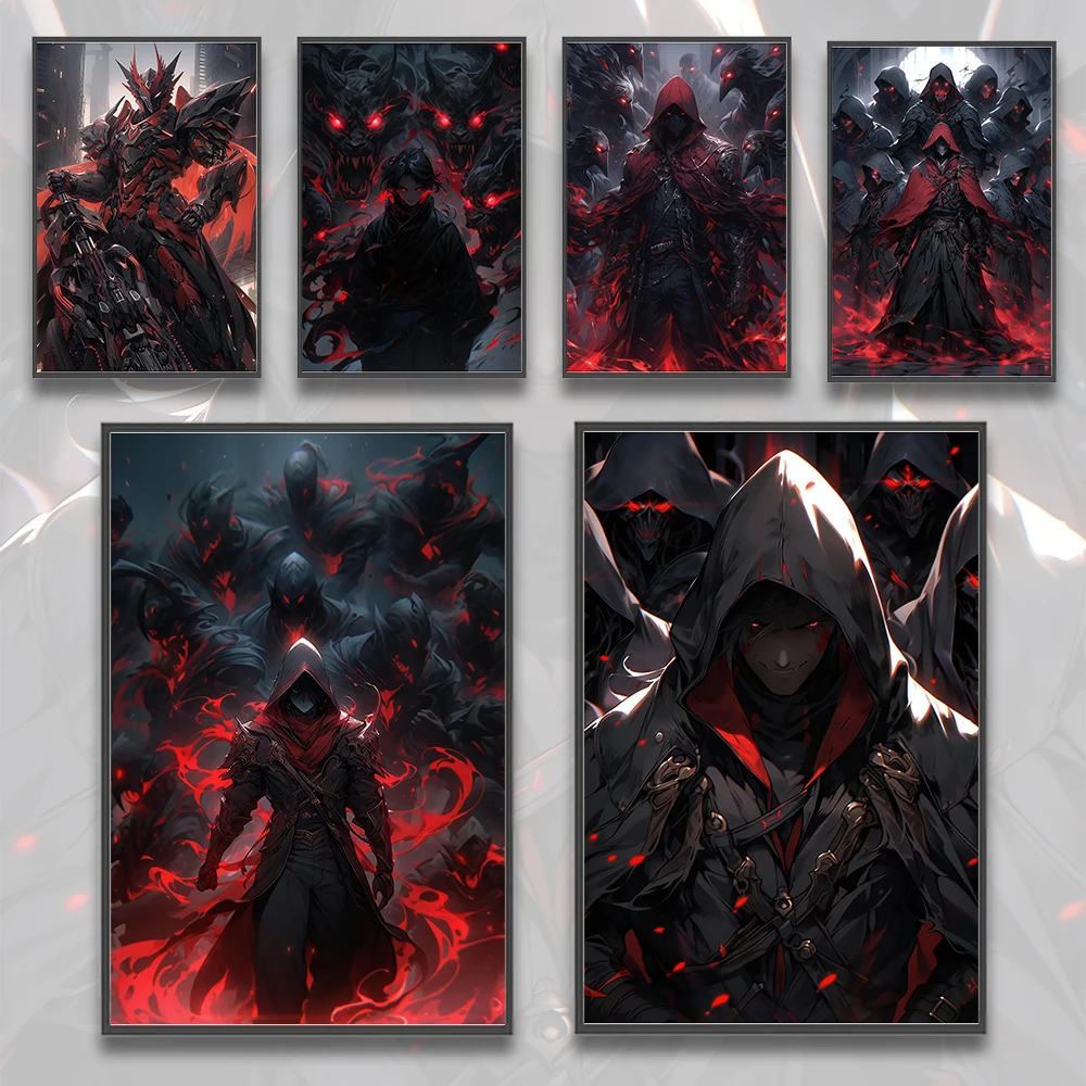 Devil May Cry Games Self-adhesive Poster Movie Wallpaper Figures Home Decoration Painting Pictures Wall Art Computer Room Decor