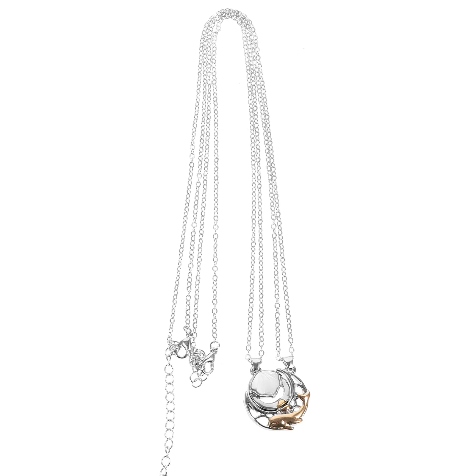 

Couple Necklace Matching Necklaces for Boyfriend Girlfriend Love Pendant Zinc Alloy Trendy Valentine Relationship Chain Necklace