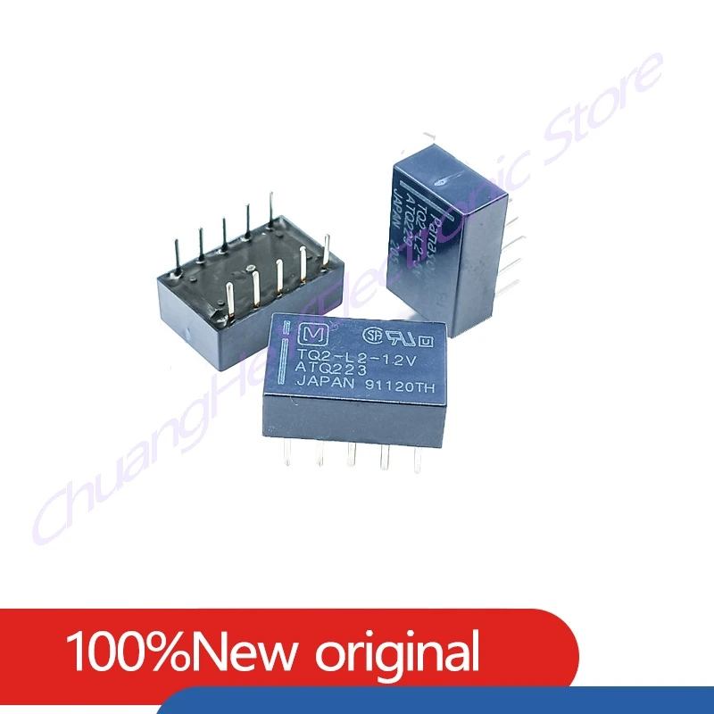 5PCS/lot Signal relay TQ2-L2-3V TQ2-L2-5V TQ2-L2-12V TQ2-L2-24V ATQ221 ATQ229 ATQ223 ATQ223 10-Pin Dual Coil Relay