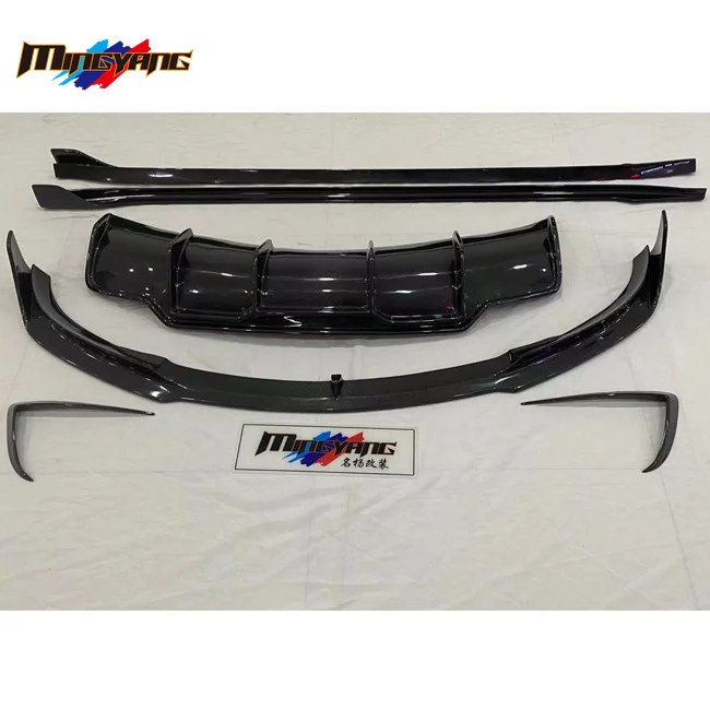 

High quality carbon fiber P design body kit lip diffuser car bumpers For Tesla Model 3