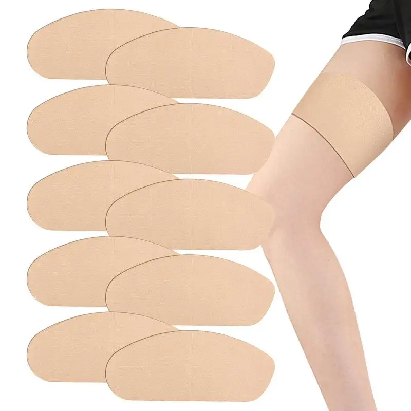 Anti Friction Thigh Patches 10X Anti Friction Pads For Thigh Inner Waterproof Sweat Absorption Ultra-Thin Inner Thigh Anti Wear