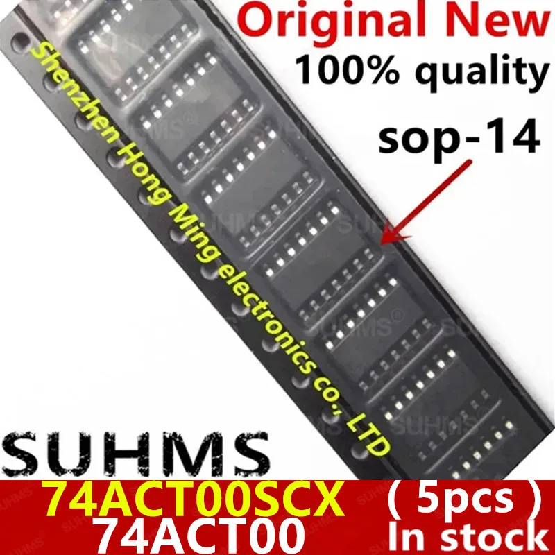 (5piece)100% New 74ACT00SCX 74ACT00 sop-14 Chipset