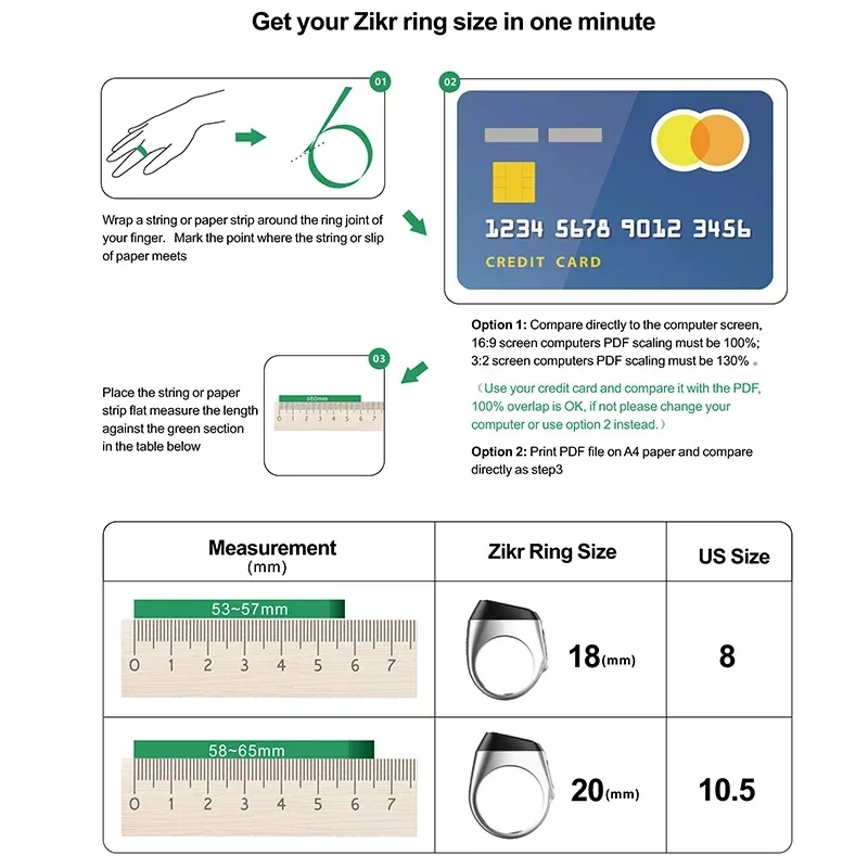 Fashion Smart Praise Zikr Ring Tasbih Tally Intelligent Digital Counter for Muslims 5 Prayer Time Vibration Reminder Waterproof