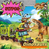 Jurassic Dinosaurs World Animal Park Blocks Building Brick Dinosaur Figures City Dino Robot Dinosaurios Toys For Children Gifts