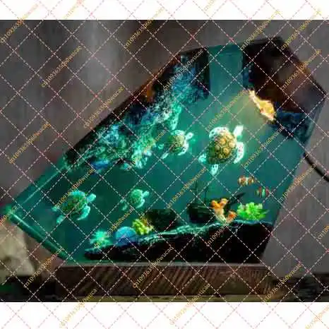 Ocean Themed Resin Night Light for Marine Life Fans