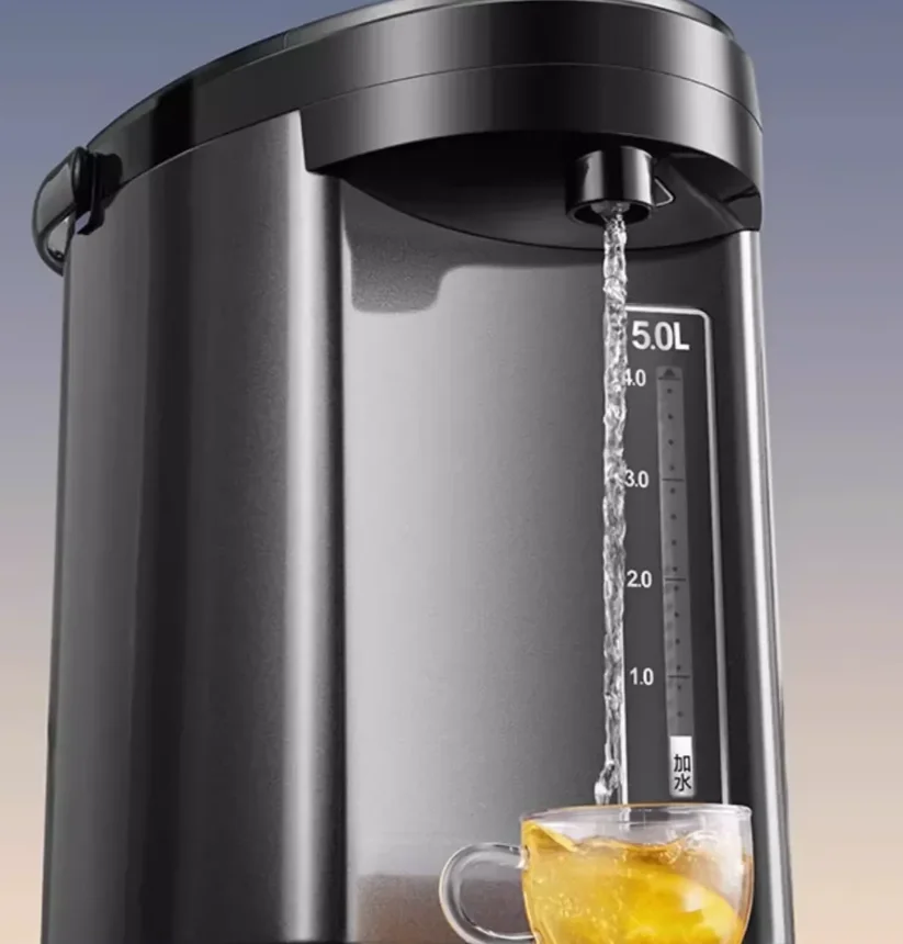 غلاية كهربائية 220 فولت، موزع مياه ساخن مع تحكم في درجة الحرارة، زر تشغيل واحد للمنزل DC