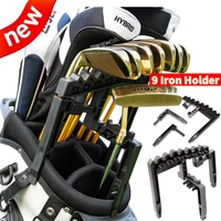 9 Iron Golf Putter Holder Golf Bag Clip Holder Fixed Golf Clubs Buckle Ball Training Aids Outdoor Sports Game Accessories Swing