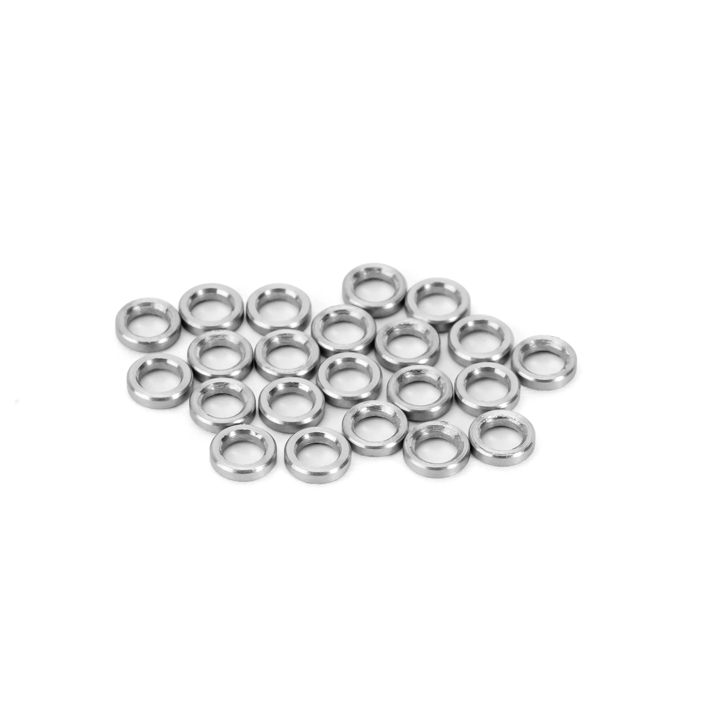 80PCS Flat Stainless Steel Washers Spacers M2.5 For 1/18 RC Crawler TRX4M (4M-52)