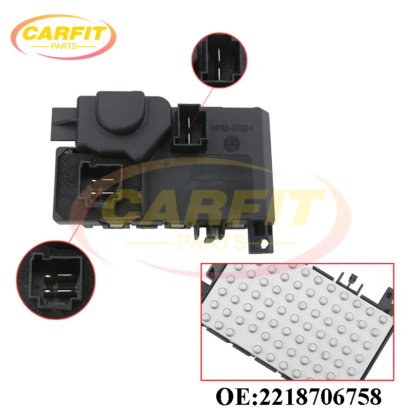 New OEM 2218706758 A2218706758 A2218200110 2218200110 Heater Blower Motor Resistor For Mercedes-Benz CL550 S550 S600 Auto Parts