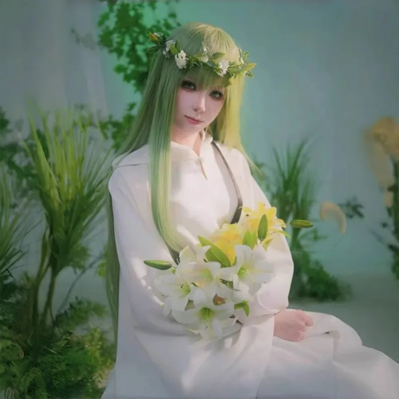 

Enkidu Cosplay Costume – Fate/Strange Fake Whisper of Dawn Outfit Full Set Green Robe for Women Halloween 2026