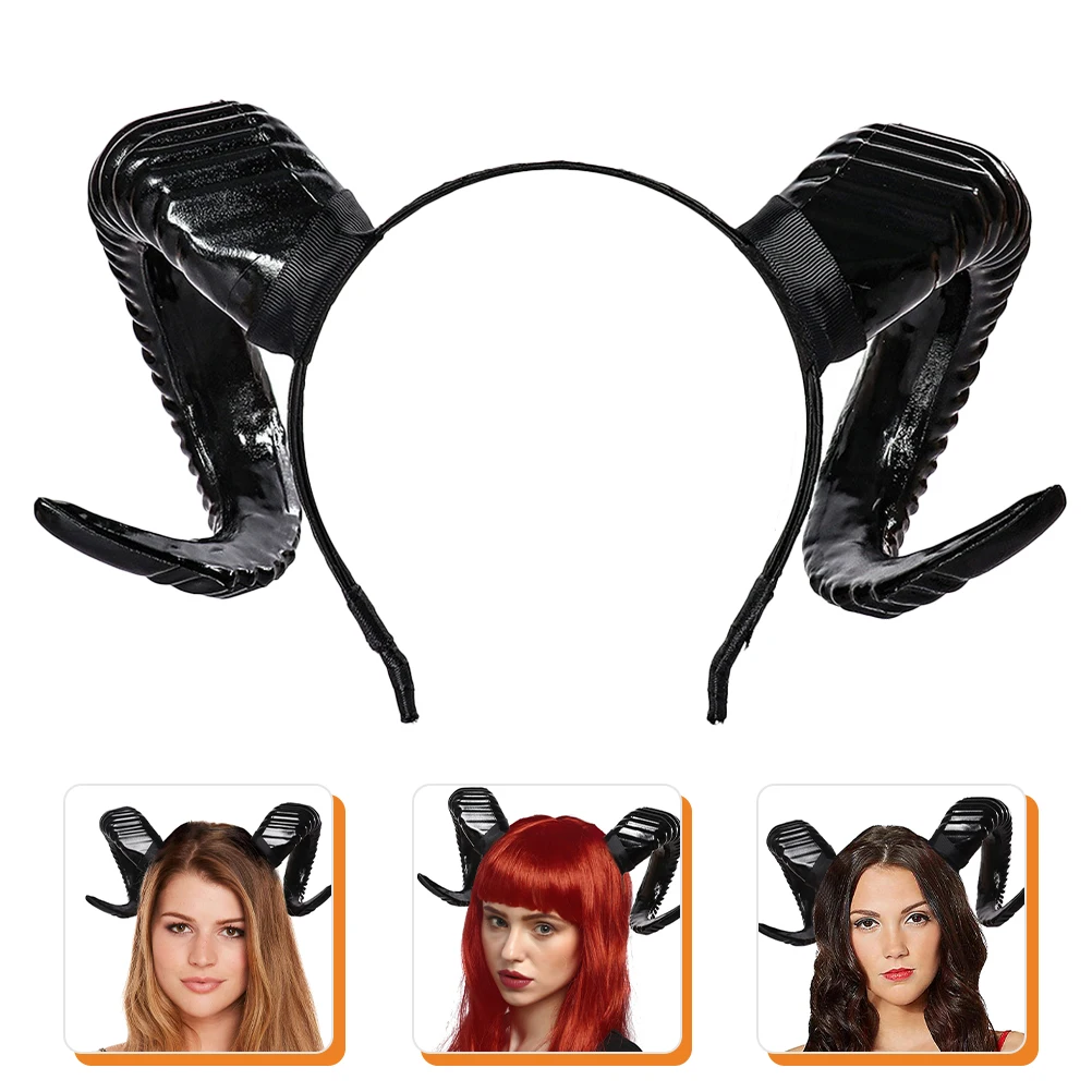 

Horn Headb Headdress Sheep Halloween Cosplay Costume Party Accessories Hairb Premium Material Comfortable Long Service