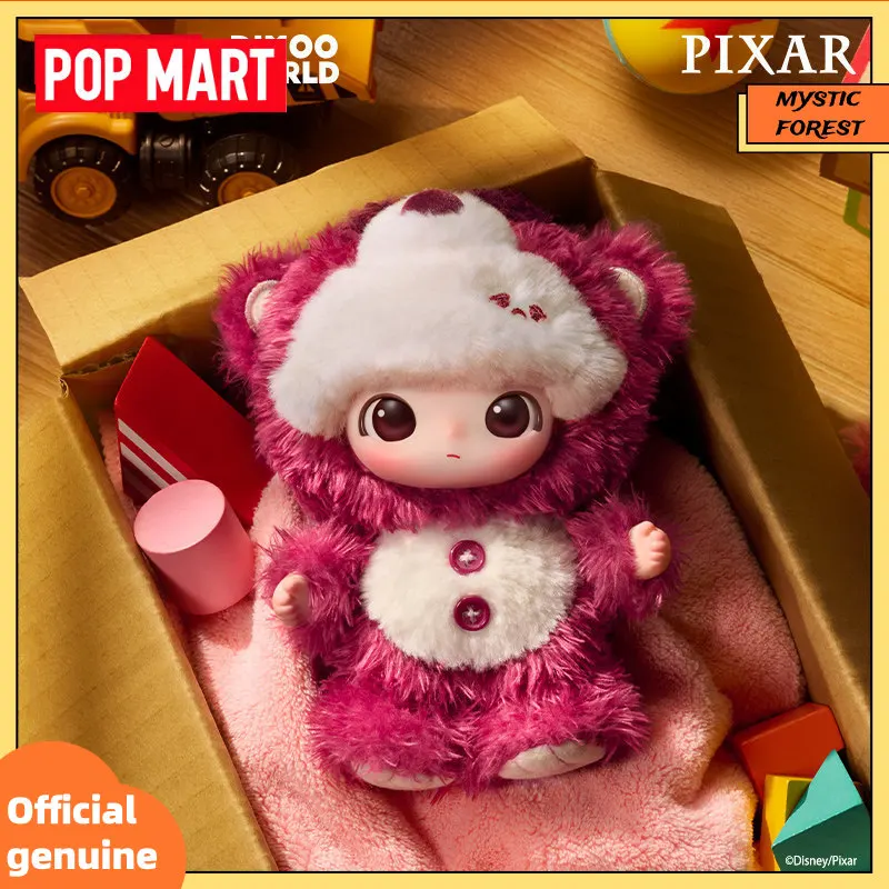 Genuine POP MART Dimoo Fluffy Blind Box World × Pixar Series Trendy Toy Anime Pendant Decor Doll Mystery Box Gift Customized