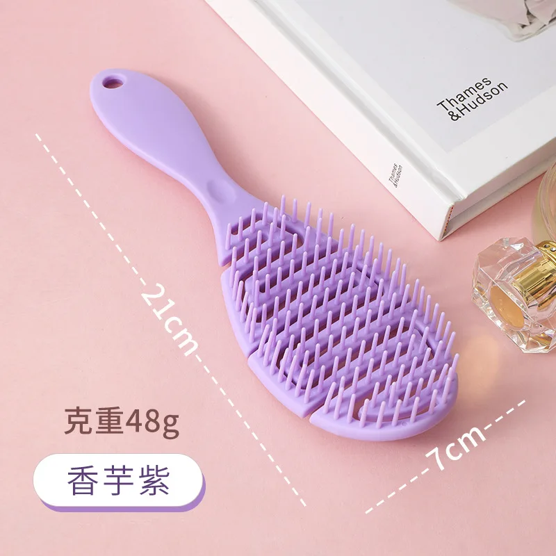 100Pcs Factory Wholesale Sales Of Combs For Girls Special Fluffy Shape Hollow Comb Hair Comb Massage Comb Beauty Makeup Tools