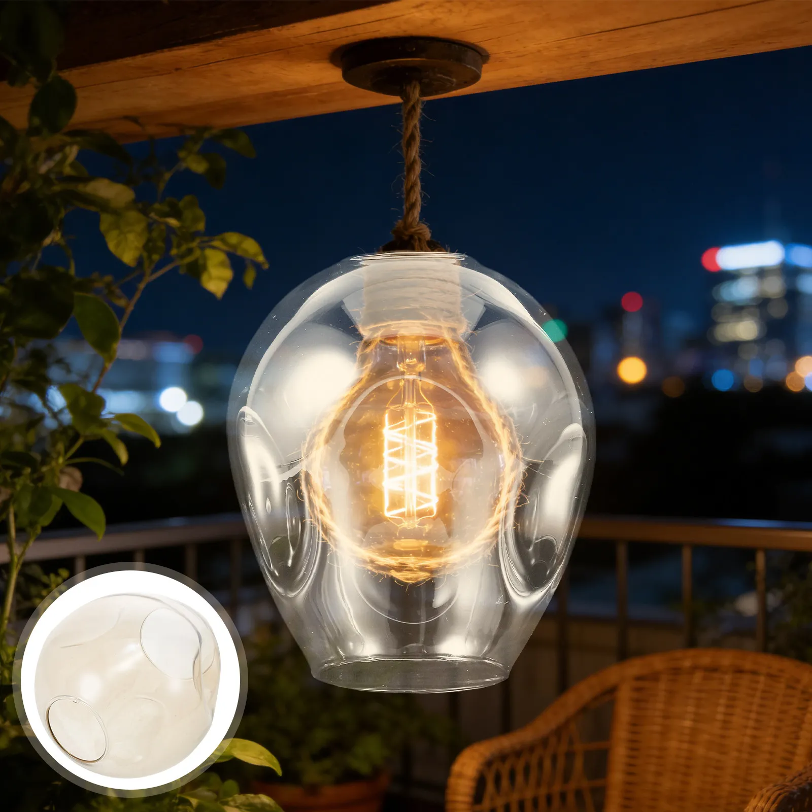 

Clear Glass Lamp Shade Replacement for Table Lamp Ceiling Pendant Bedside Wall Light - Modern Rectangular Decorative Light Shade