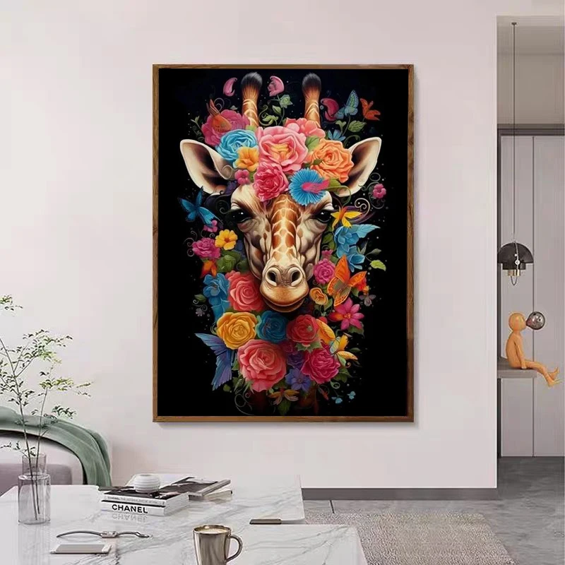 5D diamond painting with rhinestone embroidery, jungle animals, lions, elephants, art Mosaic finished, DIY pictures, wall decora