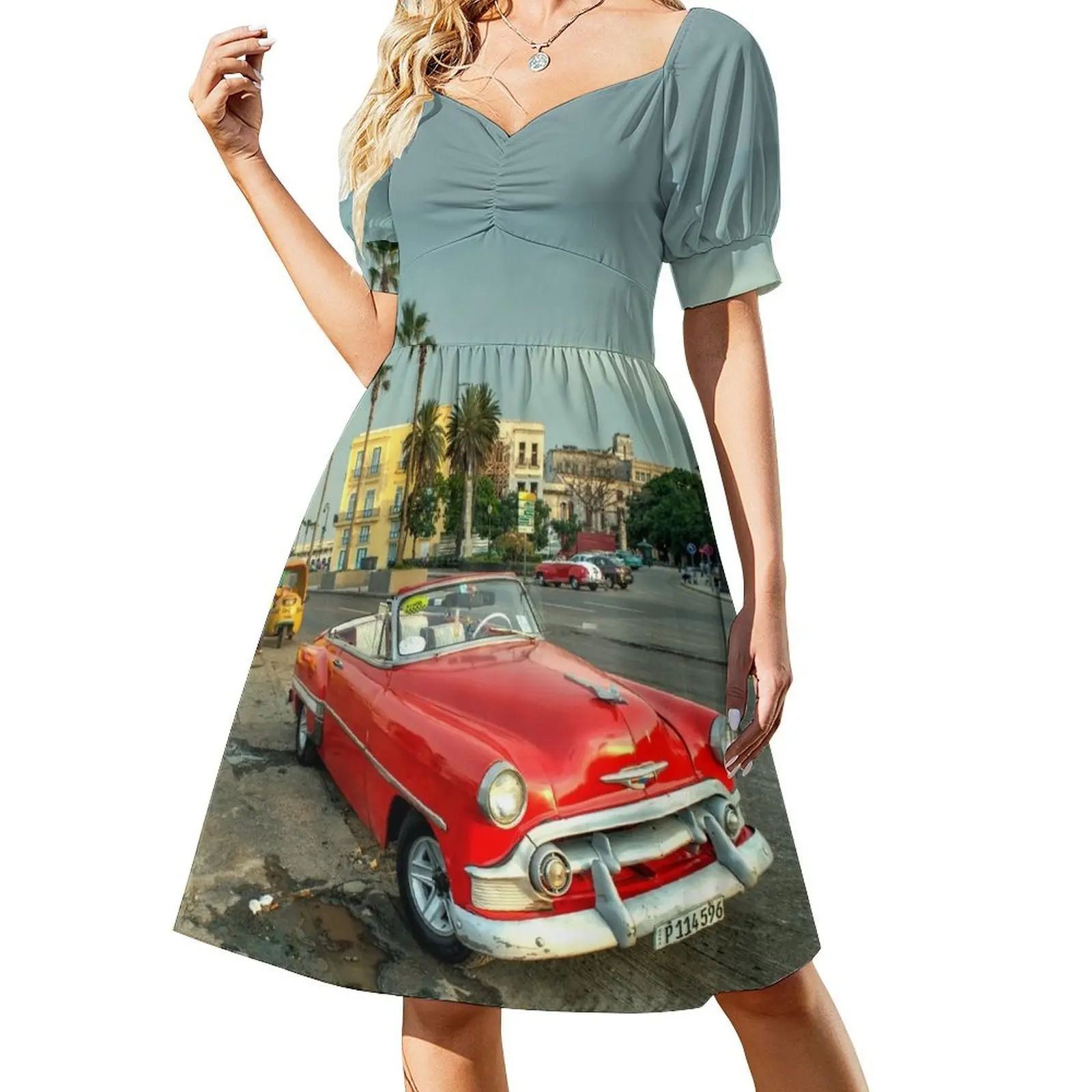 

American Classic on the Prom Short Sleeved Dress dress for women 2025 dresses for woman Dress