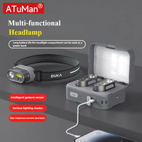 DUKA ATuMan MH1 Multifuctional Headlamp Gesture & Button Dual-control Head Flashlight Head Lantern for Outdoor Camping Hiking