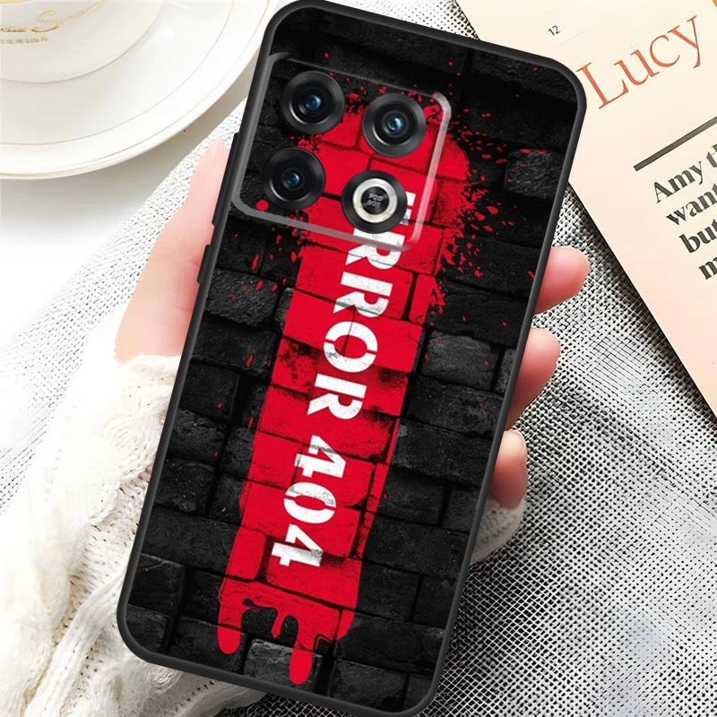 Error 404 not found Case For Oneplus 9 11 10 Pro 9R 10T 8T Ace Phone Cover For Oneplus Nord 2T N10 N20 N200 N100