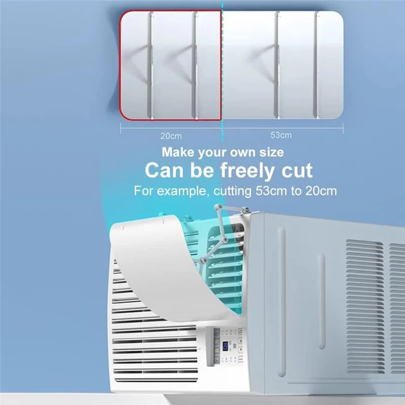 مكيفات هواء BAAO-Window للزجاج الأمامي العالمي - حاجز نافذة مكيف هواء الغرفة - يمنع نفخ الهواء البارد المباشر