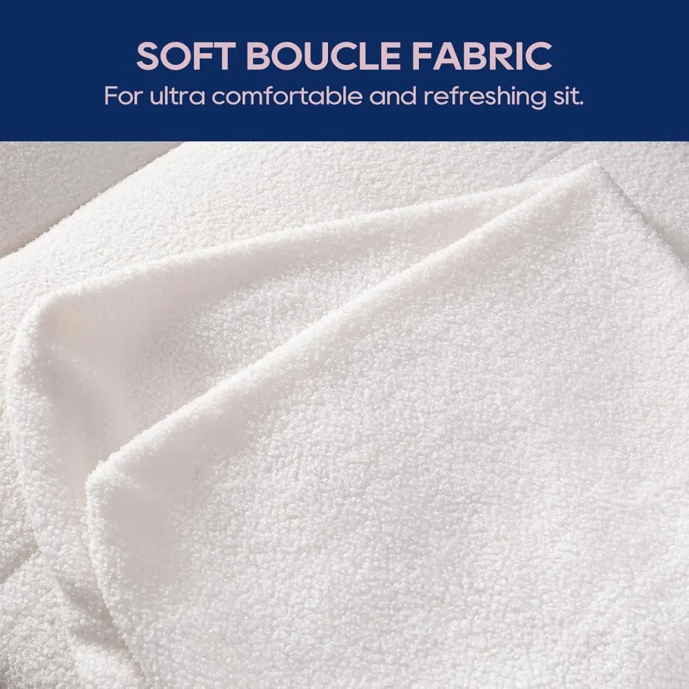 أريكة فوناندا فيلفيت بوكل، أريكة من منتصف القرن 73 بوصة 3 مقاعد مع وسادة مريحة مخيطة يدويًا ووسائد معززة للي