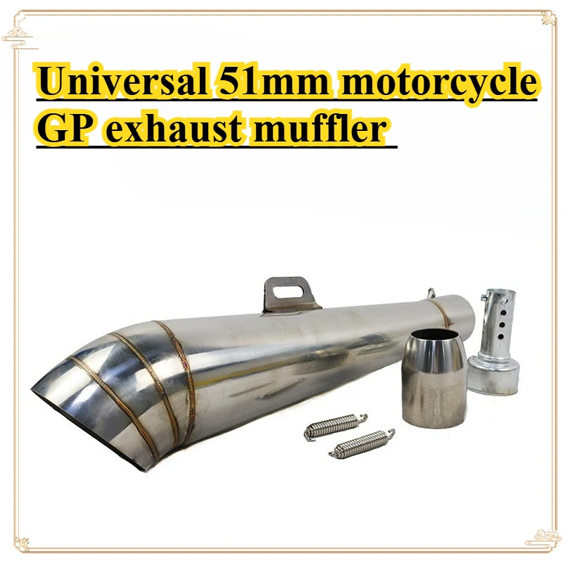 

1PC Universal 51mm Motorcycle GP Exhaust Muffler DB Kille for FZ1 R6 R15 ZX6R ZX10 Z900 1000 CBR1000 GSXR1000 with DB Killer