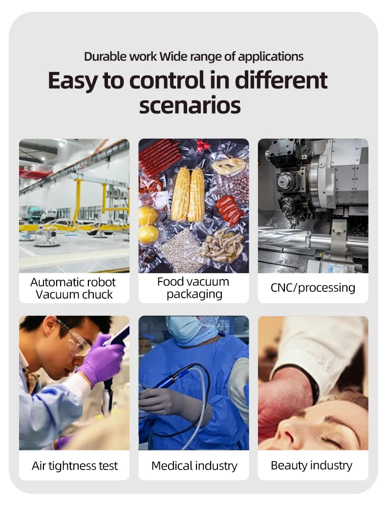 Pompa Vakum Rotary Single Stage Sliding Vane 40m3/jam untuk Pompa Laboratorium/Mesin Perah Susu Pompa Udara Industri