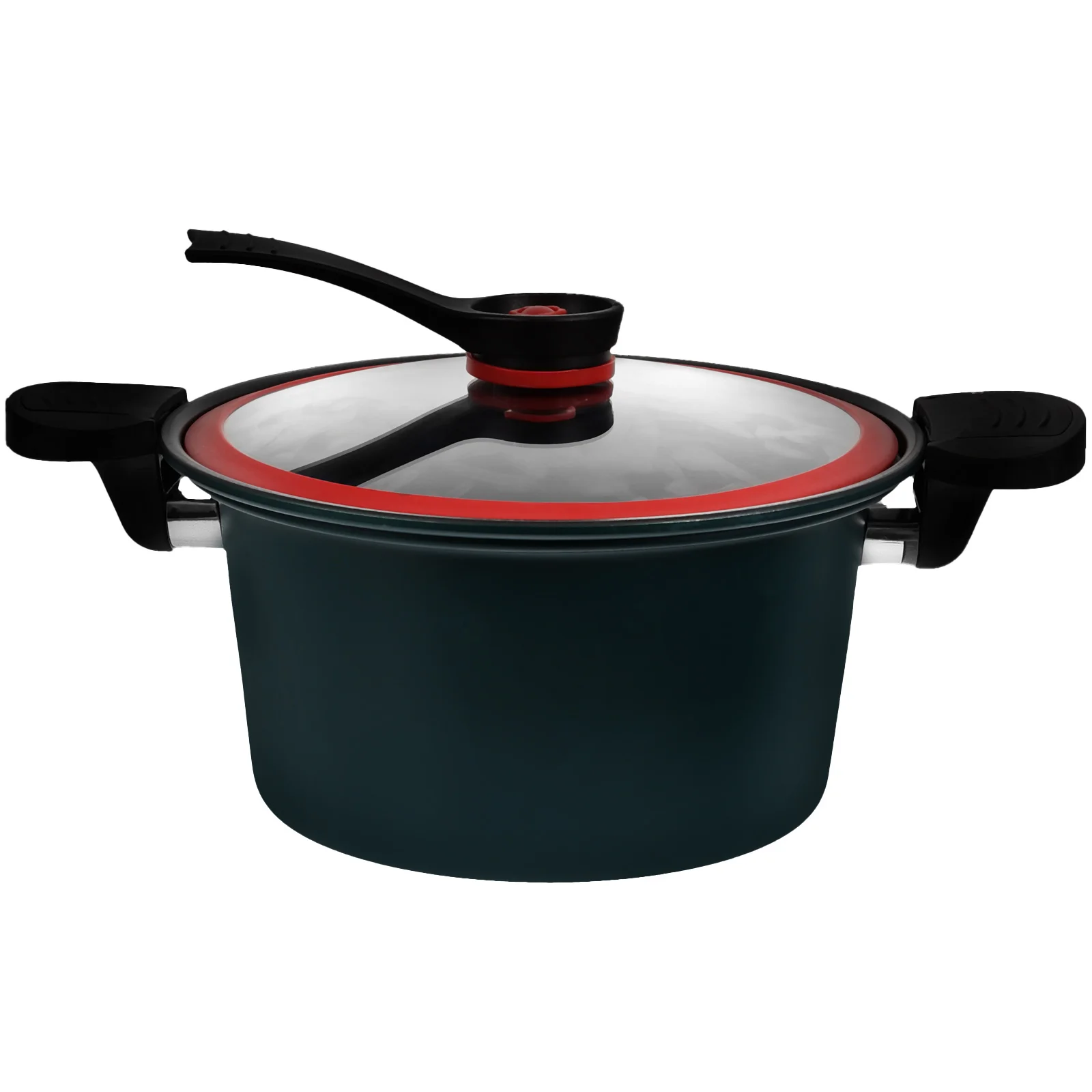 Stove Pressure Cooker Micro Cookware Household Cooking Tool Multifunction Soup Pan Red Refined Iron Utensils