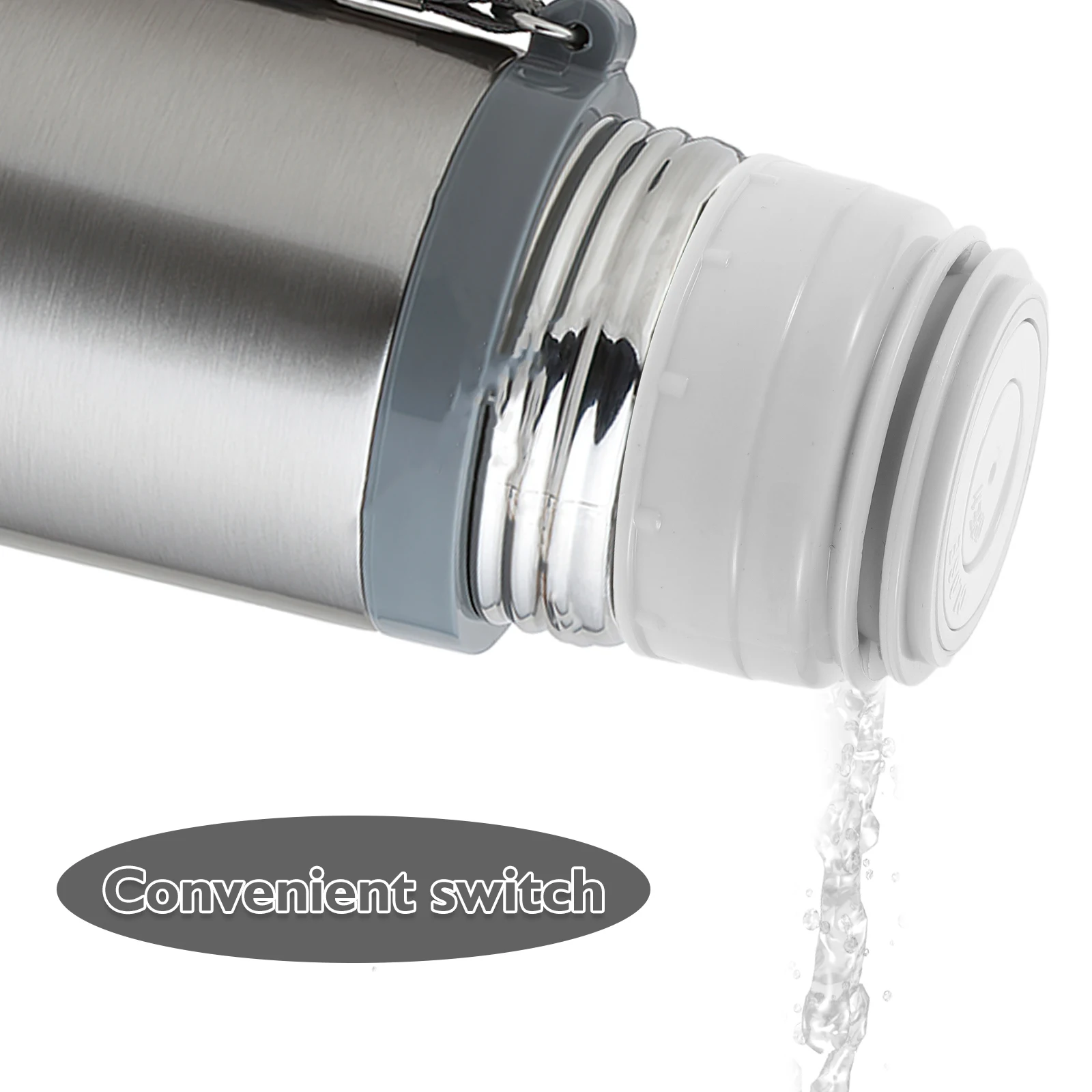 

Vacuum Sealed Lid for Water Bottle 4.5cm Replacement Cap Universal Fit Leakproof Seal for Thermal Kettle Portable Cup Reusable