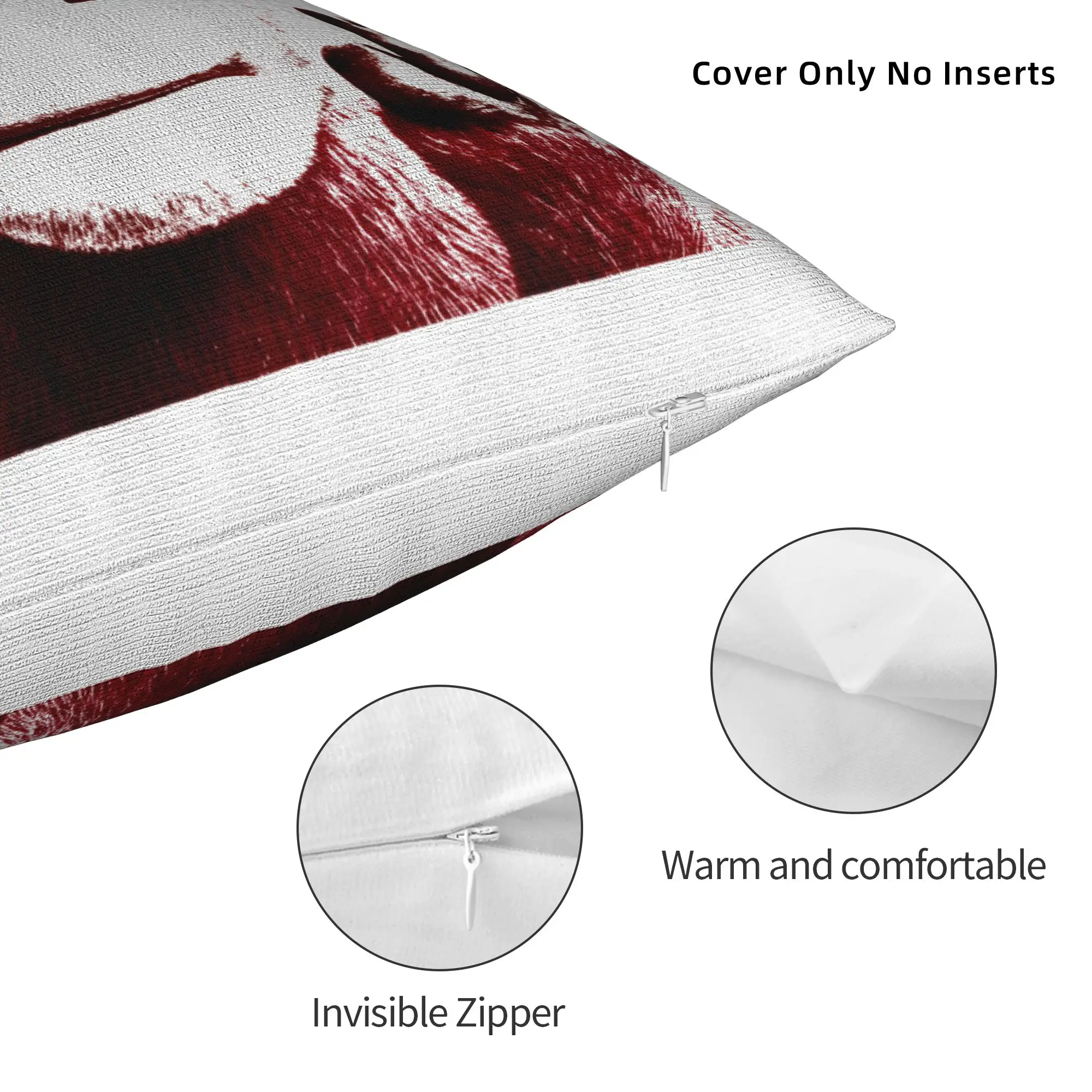 Niu Lai Middle Finger  Light  Square Pillow Cases Cushion Covers Novelty Zipper Decor Pillowcover for Car 45*45cm
