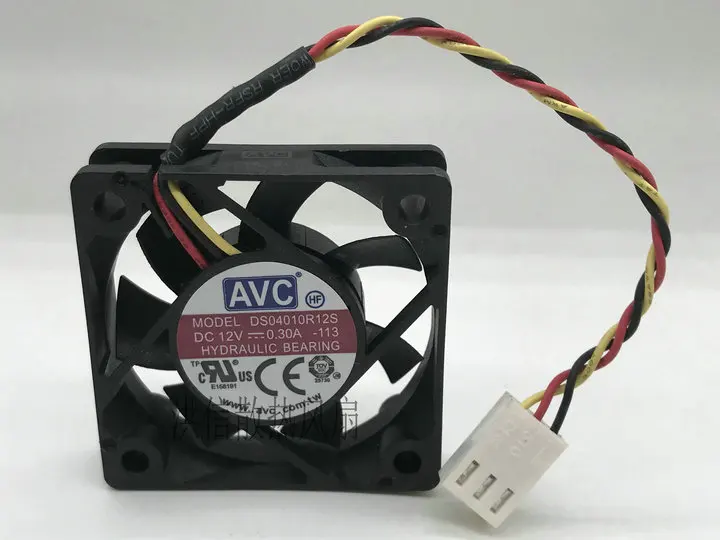 

AVC DS04010R12S DC 12V 0.30A 40x40x10mm 3-Wire Server Cooling Fan