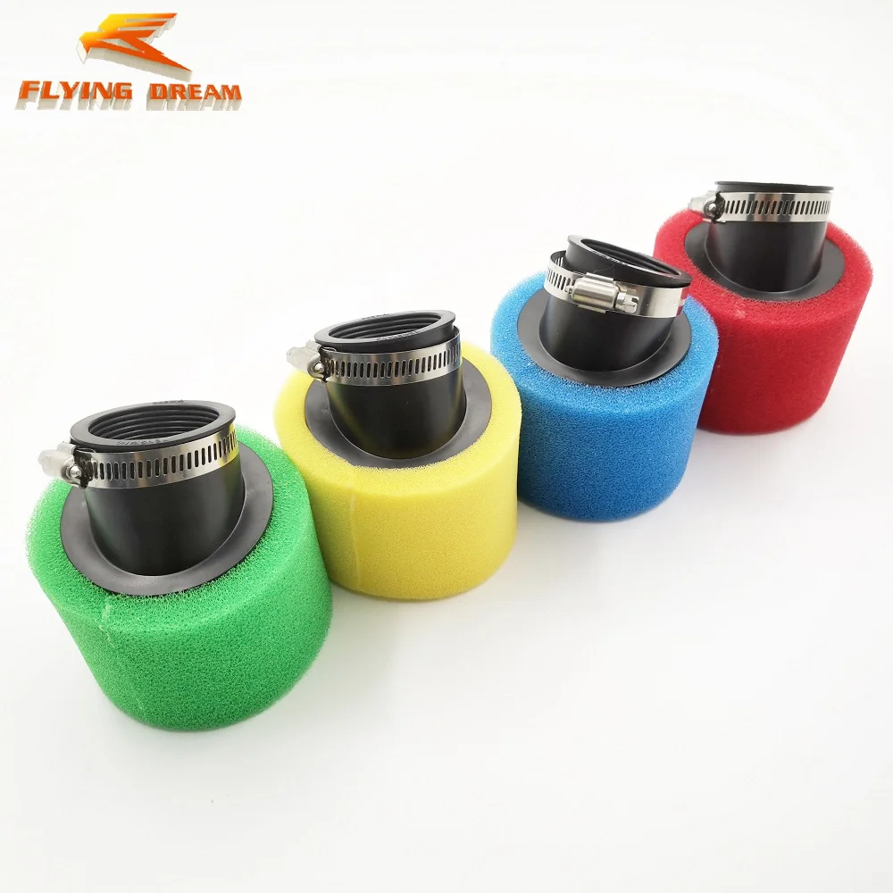 Universal Motorcycle Replacement High Performance Air Filter Carburetor Intake Cleaner 38/42mm Sponge Moped Scooter Dirt Pit Bik