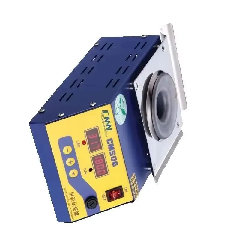 CMW CM Round Boiler Lead-free Soldering Pot 0-400℃ Desktop Titanium Solder Furnace 220/110V Tin Melting Heater for Welding Work