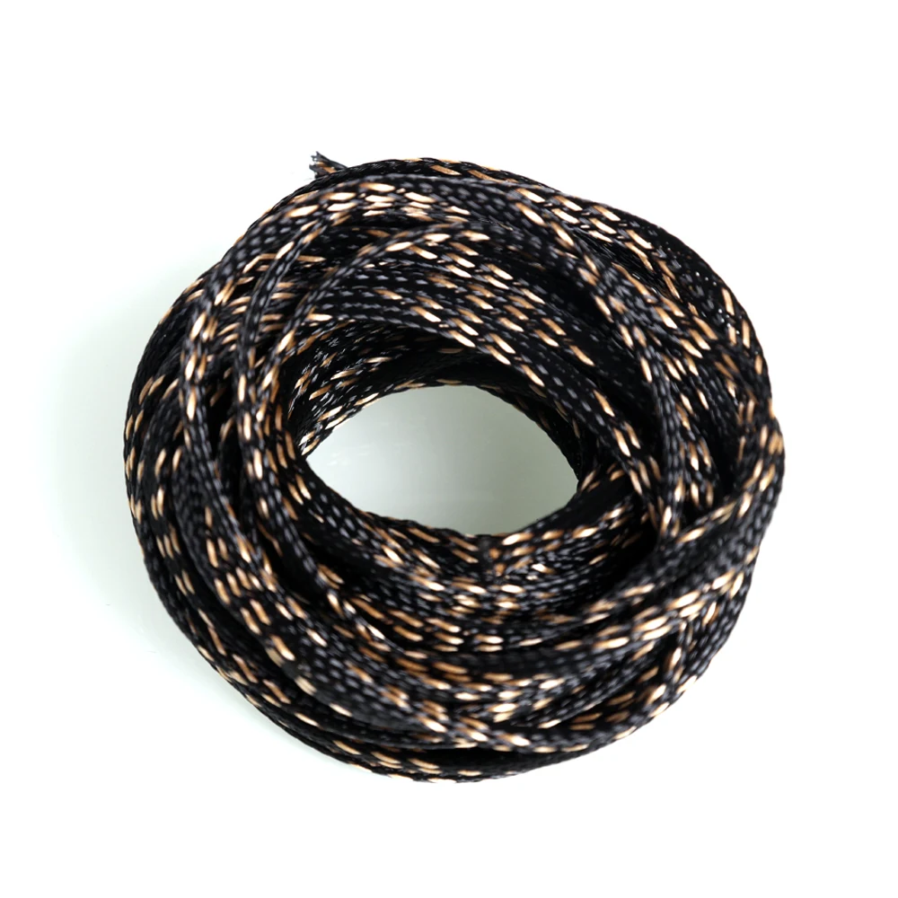 dropshipping 5/10M 4/6/8/10/12/15/20mm Expandable Cable Sleeve Braided Wire Protection Wrap Gland Sheath Insulated Wire Wrapper