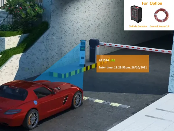 نظام كاميرا ALPR ANPR LPR مع بوابة حاجز وقوف السيارات