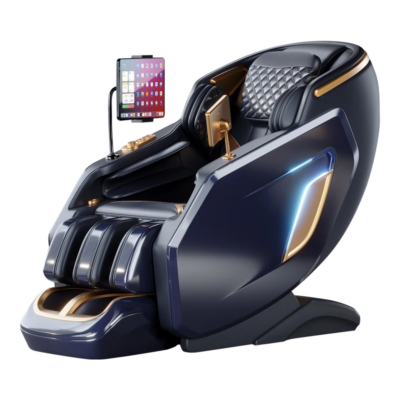 2025 Electric Massage Chair with Full Body Leather Heating Zero Gravity Spa Cushion Foldable Airbags for Foot & Arm for Leisure