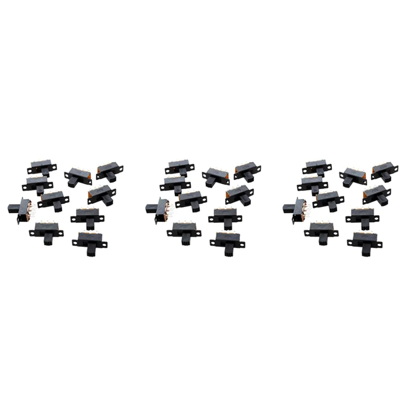 30 Pcs 6 Pinos 2 Posições DPDT On/On Mini Interruptor Deslizante