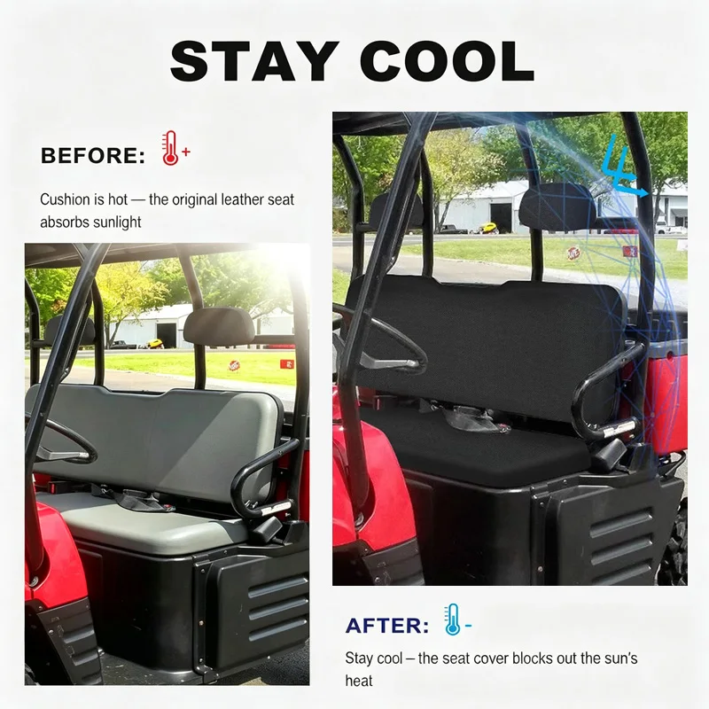 Waterproof UTV Seat Cover Full Set Bench Seat Covers Scratch-Resistant For Polaris Ranger 500 700 800 2002-2008
