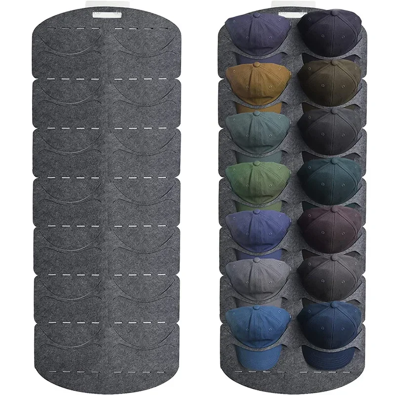 Filcowy stojak na kapelusze Uchwyt na czapkę Klips do torby Organizador Closet Baseball Peaked Travel Cap Organizer Wall Mount Hat Racks New