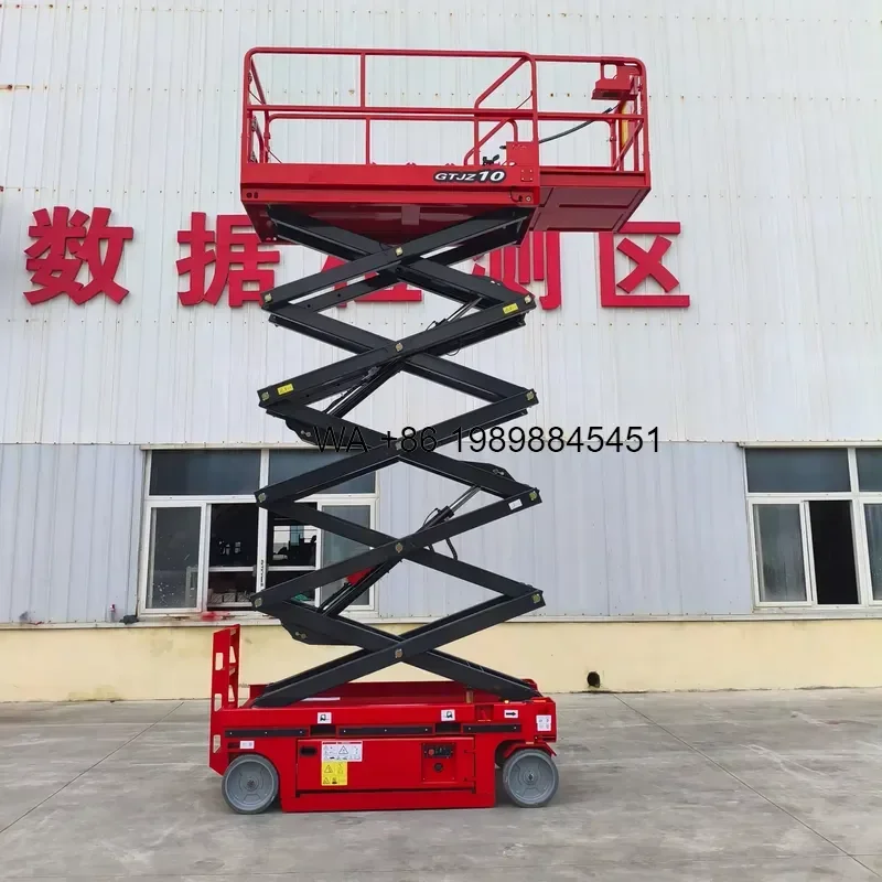 Wmwmnu CE Certified Self Propelled Scissor Lift 11.8m Working Height 320kg Load Capacity Hydraulic Aerial Platform