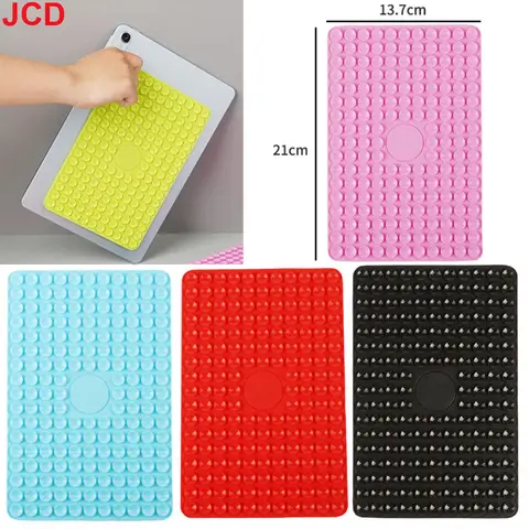 1pc Silicone Suction Pad Double Sided For Tablet PC Fixture Suction Cup Backed Adhesive Silicone Rubber Sucker Pad For Fixing