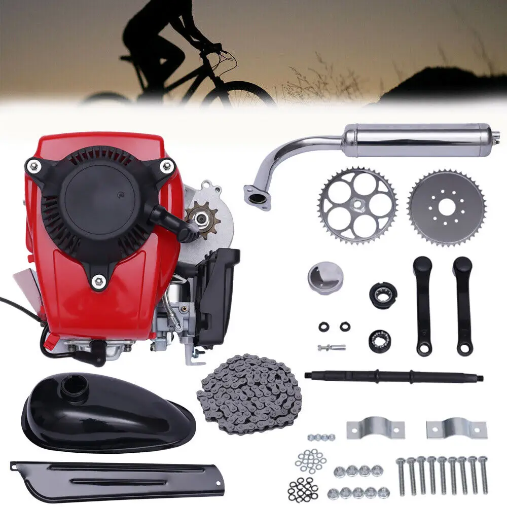 49CC 4-Stroke Gas Engine Motor Kit for Bicycle, Chain Scooter Conversion