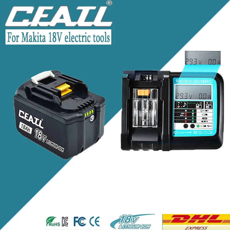 

CFATL18V 18Ah Original Battery, For Makita 18V Power Tool BHS，BJR，BJS，BML，BO，BPB，BPT Series Rechargeable Battery