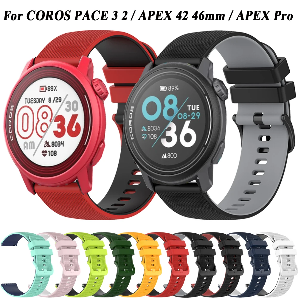 سوار معصم سيليكون للساعة الذكية ، بديل لـ corpace 3 2 و APEX Pro ، سوار ساعة ذكية ، سوار ، 22 ، 20 ، 42 ، 46