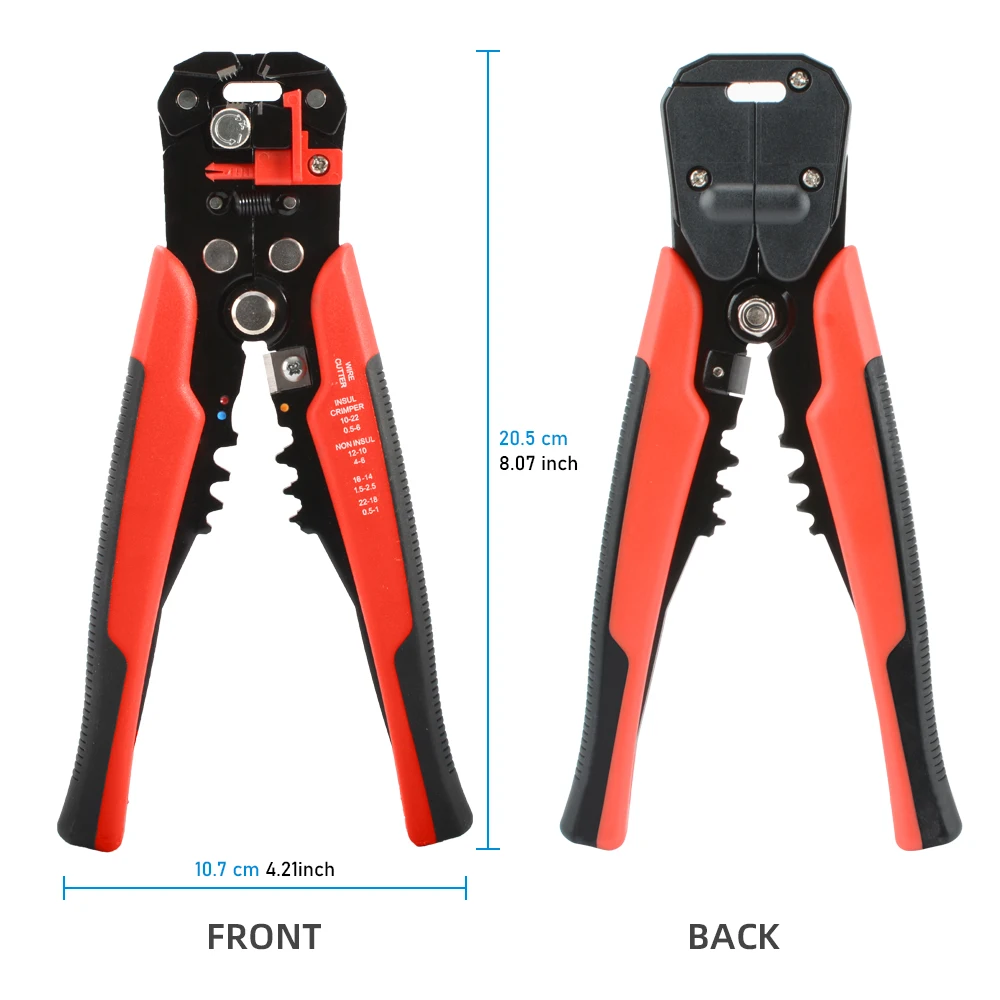 Self-Adjusting Wire Stripper Cable Cutter Kit Electrician Crimping Tool Set With Case Multifunctional Stripping Pliers