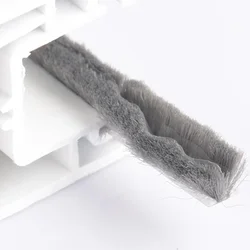 10m Elastic Straight Hair Sealing Strip Door Groove Nylon Pile Brush Seal Dustproof Weatherstrip Window Light Gap Filler Blocker